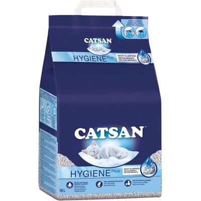 Litière pour chats Catsan blanche - Absorption naturelle des odeurs et liquides - Publicité Litière pour chats Catsan blanche - Absorption naturelle des odeurs et liquides - Publicité