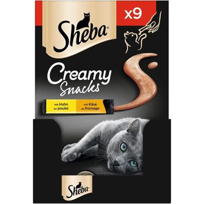 Sheba Snack Cremosi - Leccornie per gatti con 3 gusti Sheba Snack Cremosi - Leccornie per gatti con 3 gusti