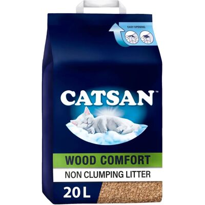 Catsan Wood Comfort Cat Litter - Biodegradable & Absorbent Catsan Wood Comfort Cat Litter - Biodegradable & Absorbent