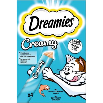 Snacks Cremosos Dreamies - Salmón - Comida para gatos Snacks Cremosos Dreamies - Salmón - Comida para gatos