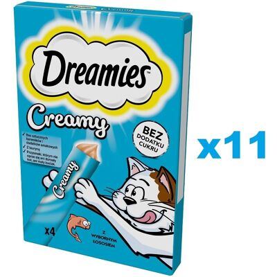DREAMIES Cremige Lachs Katzensnack - Katzenleckerei DREAMIES Cremige Lachs Katzensnack - Katzenleckerei