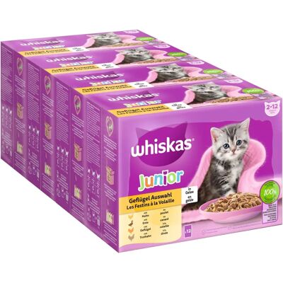 Nourriture pour chats Whiskas - 96 x 85 g variétés - Publicité Nourriture pour chats Whiskas - 96 x 85 g variétés - Publicité