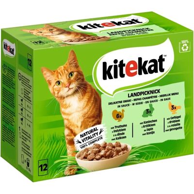 Kitekat Pack Multiple Repas en Sauce - Nourriture pour Chats - Publicité Kitekat Pack Multiple Repas en Sauce - Nourriture pour Chats - Publicité