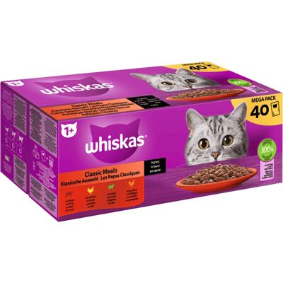 Whiskas Klassische Auswahl in Soße - Katzenfutter Whiskas Klassische Auswahl in Soße - Katzenfutter