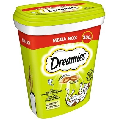 Dreamies Modèle 350 g - Coque croustillante, garniture crémeuse - Collations pour chats - Publicité Dreamies Modèle 350 g - Coque croustillante, garniture crémeuse - Collations pour chats - Publicité