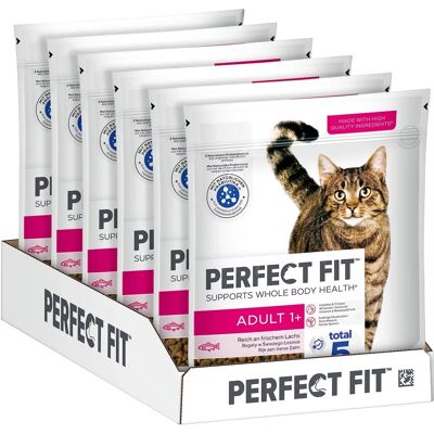 Perfect Fit Adult 1+ Lachs 6x750g - Katzenfutter Perfect Fit Adult 1+ Lachs 6x750g - Katzenfutter
