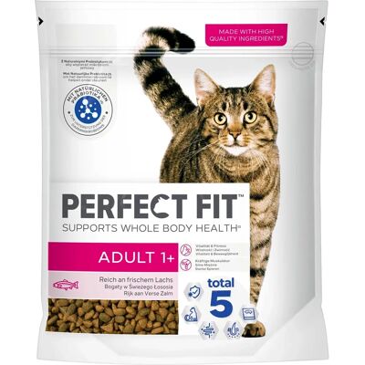 Perfect Fit Droogvoer Adult Zalm 750g - Gezondheid en Vitaliteit Perfect Fit Droogvoer Adult Zalm 750g - Gezondheid en Vitaliteit