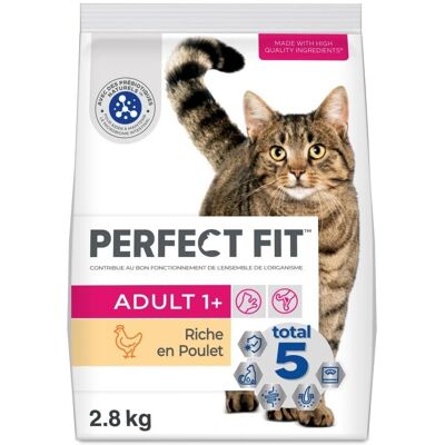 Nourriture pour Chat Adulte Poulet 2,8kg PERFECT FIT - Publicité Nourriture pour Chat Adulte Poulet 2,8kg PERFECT FIT - Publicité