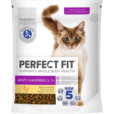Perfect Fit Anti Hairball 1+ - Reich an Huhn Trockenfutter für Katzen Perfect Fit Anti Hairball 1+ - Reich an Huhn Trockenfutter für Katzen