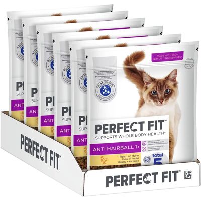 Perfect Fit Antihairball 1+ 6x750 g - Karma dla kotów Perfect Fit Antihairball 1+ 6x750 g - Karma dla kotów