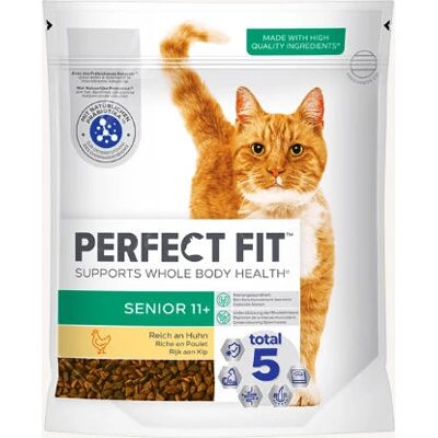 Nourriture pour chats senior Perfect Fit poulet - 750g - Publicité Nourriture pour chats senior Perfect Fit poulet - 750g - Publicité