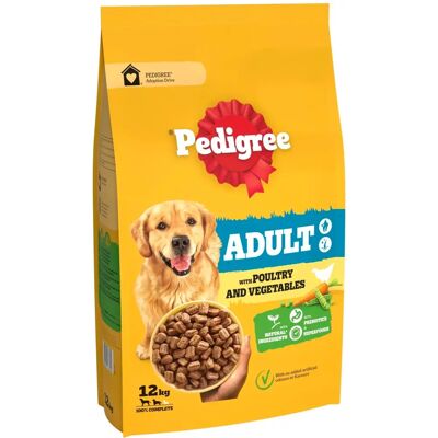 Pedigree Hundemad Fuldfoder Fjerkræ og Grøntsager - 12kg Pedigree Hundemad Fuldfoder Fjerkræ og Grøntsager - 12kg