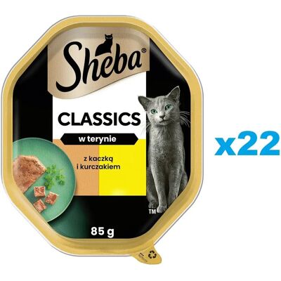 Karma dla kotów SHEBA Classics Kaczka i Kurczak - Miękka karma Karma dla kotów SHEBA Classics Kaczka i Kurczak - Miękka karma
