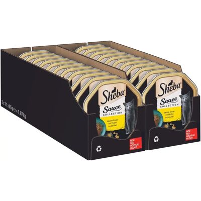 Sheba Katzen-Nassfutter Sauce Collection mit Huhn 22x 85g Sheba Katzen-Nassfutter Sauce Collection mit Huhn 22x 85g