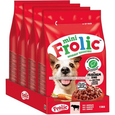 Frolic Mini Hovädzie - 4x1,5kg - Nourriture pour chiens - Publicité Frolic Mini Hovädzie - 4x1,5kg - Nourriture pour chiens - Publicité