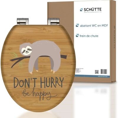 Sedile WC SCHÜTTE DONT HURRY - Resistente, Chiusura morbida, Ovale Sedile WC SCHÜTTE DONT HURRY - Resistente, Chiusura morbida, Ovale