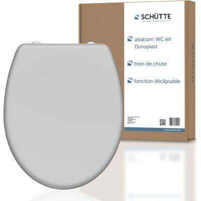SCHÜTTE 82302-A Grey Soft-Close Toilet Seat - Duroplast SCHÜTTE 82302-A Grey Soft-Close Toilet Seat - Duroplast