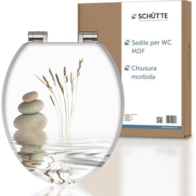 SCHÜTTE Wooden Toilet Seat with Auto Soft-Close SCHÜTTE Wooden Toilet Seat with Auto Soft-Close