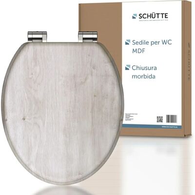 Siège WC oval Light Wood SCHÜTTE - SoftClose - Publicité Siège WC oval Light Wood SCHÜTTE - SoftClose - Publicité