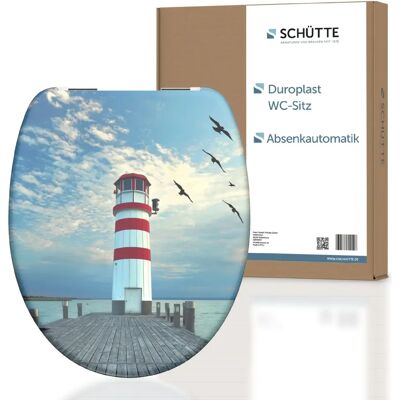 Sedile WC Schütte Lighthouse - Absenkautomatik, Duroplast, multicolore Sedile WC Schütte Lighthouse - Absenkautomatik, Duroplast, multicolore
