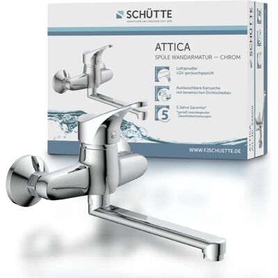 SCHÜTTE Attica Konyhai Csap - Forgatható, Króm - 20,5cm SCHÜTTE Attica Konyhai Csap - Forgatható, Króm - 20,5cm
