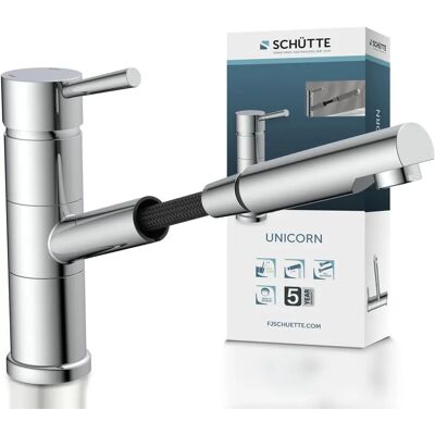 SCHÜTTE Unicorn Spültischarmatur - Messing, Flexibel, 90° Drehbar, Kindersicher SCHÜTTE Unicorn Spültischarmatur - Messing, Flexibel, 90° Drehbar, Kindersicher