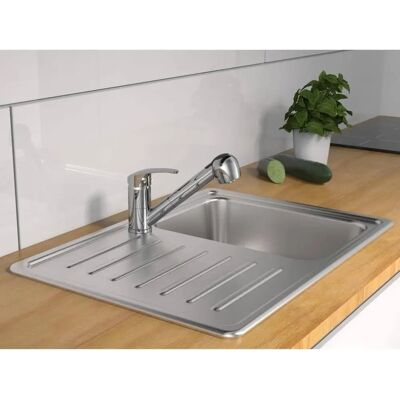 Grifo de Cocina DIZIANI Plateado de Baja Presión - Schütte Grifo de Cocina DIZIANI Plateado de Baja Presión - Schütte