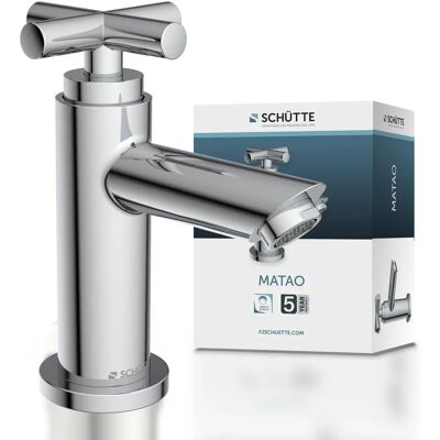 SCHÜTTE MATAO Kaltwasserhahn - Grau (Chrom) - 6,5x13,4x11,9 cm SCHÜTTE MATAO Kaltwasserhahn - Grau (Chrom) - 6,5x13,4x11,9 cm