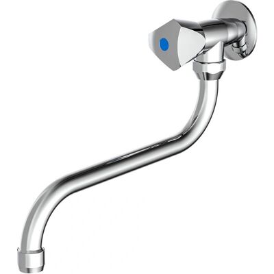Carneo Wandkraan SCHÜTTE - 360° Draai, Messing, Grijs - Openbare Toiletten Carneo Wandkraan SCHÜTTE - 360° Draai, Messing, Grijs - Openbare Toiletten