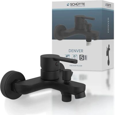 SCHÜTTE Denver Badkraan - Zwart mat, 14,5cm SCHÜTTE Denver Badkraan - Zwart mat, 14,5cm