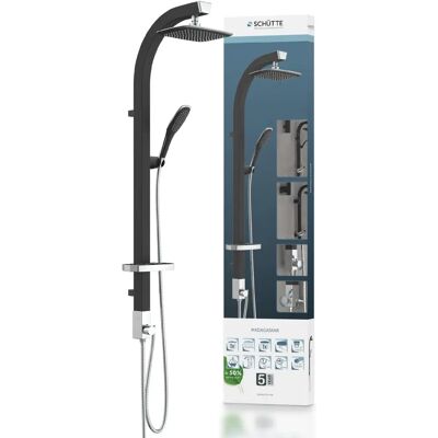 Ensemble de douche SCHÜTTE MADAGASKAR noir avec grande tête de douche - Set de douche - Publicité Ensemble de douche SCHÜTTE MADAGASKAR noir avec grande tête de douche - Set de douche - Publicité