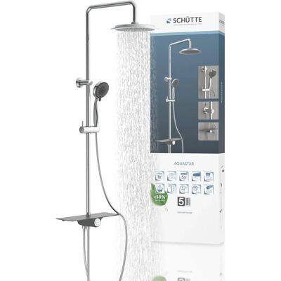 Système de Douche SCHÜTTE Aquastar - Pluie et Main - 5 Fonctions - Publicité Système de Douche SCHÜTTE Aquastar - Pluie et Main - 5 Fonctions - Publicité