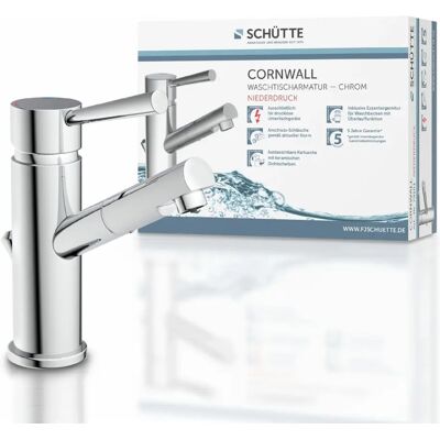 Schütte Cornwall Szary Wodoodporny Kran Do Umywalki Schütte Cornwall Szary Wodoodporny Kran Do Umywalki