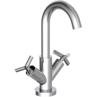 SCHÜTTE Eliot Waschtischarmatur grau (Chrom) - Mischbatterie mit Keramik-Armaturen SCHÜTTE Eliot Waschtischarmatur grau (Chrom) - Mischbatterie mit Keramik-Armaturen