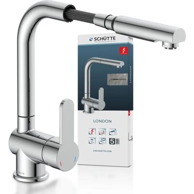Grifo de Cocina SCHÜTTE London de Baja Presión - Rociador Extraíble Grifo de Cocina SCHÜTTE London de Baja Presión - Rociador Extraíble