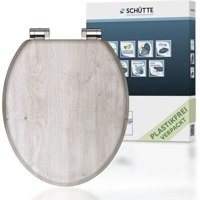 Schütte Leichtes Holz MDF WC-Sitz - Leise Schließautomatik, Langlebig & Einfach Schütte Leichtes Holz MDF WC-Sitz - Leise Schließautomatik, Langlebig & Einfach