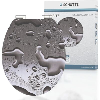 Assise de toilette SCHÜTTE Grey Steel à haute brillance avec SoftClose - Accessoire de salle de bain - Publicité Assise de toilette SCHÜTTE Grey Steel à haute brillance avec SoftClose - Accessoire de salle de bain - Publicité