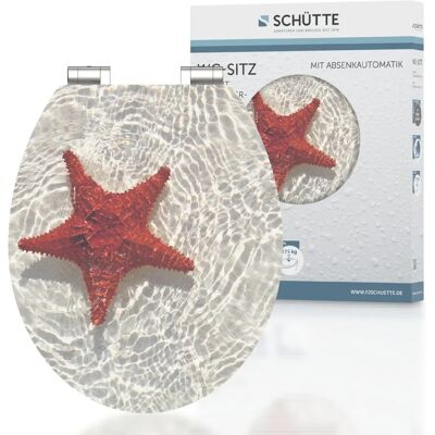 Siège de WC STARFISH ROUGE SCHÜTTE - MDF brillant avec fermeture automatique - Publicité Siège de WC STARFISH ROUGE SCHÜTTE - MDF brillant avec fermeture automatique - Publicité