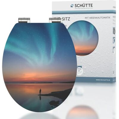 Sedile WC SCHÜTTE POLAR LIGHTS - SoftClose, MDF Resistente, Finitura Lucida Sedile WC SCHÜTTE POLAR LIGHTS - SoftClose, MDF Resistente, Finitura Lucida
