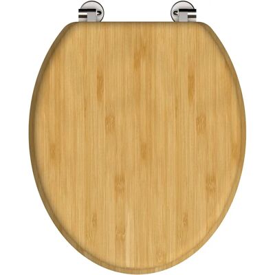 Maisonchic Dunkle Bambus WC-Sitz - Bruch- und Kratzfest, Leicht zu Reinigen Maisonchic Dunkle Bambus WC-Sitz - Bruch- und Kratzfest, Leicht zu Reinigen