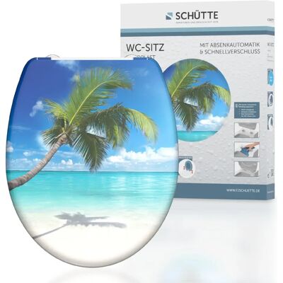 SCHÜTTE Caribbean WC-Sitz - SoftClose, Bedruckt, Duroplast - Badezimmerzubehör SCHÜTTE Caribbean WC-Sitz - SoftClose, Bedruckt, Duroplast - Badezimmerzubehör