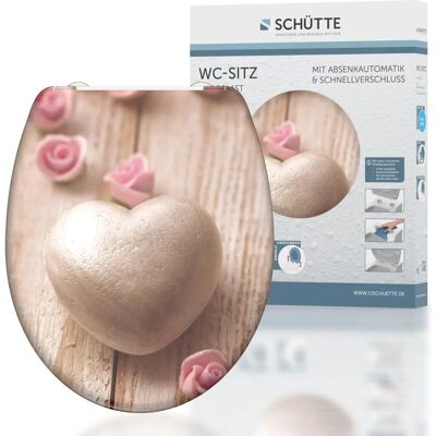Sedile bagno romantico rosa SCHÜTTE con chiusura morbida - Sedile WC Sedile bagno romantico rosa SCHÜTTE con chiusura morbida - Sedile WC
