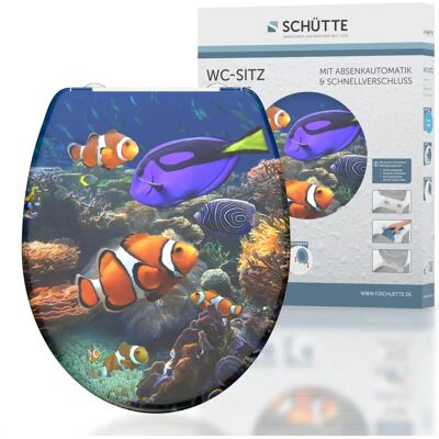 SCHÜTTE Sea Life Toilet Seat - Impact-Resistant, Soft Close, Quick-Release SCHÜTTE Sea Life Toilet Seat - Impact-Resistant, Soft Close, Quick-Release