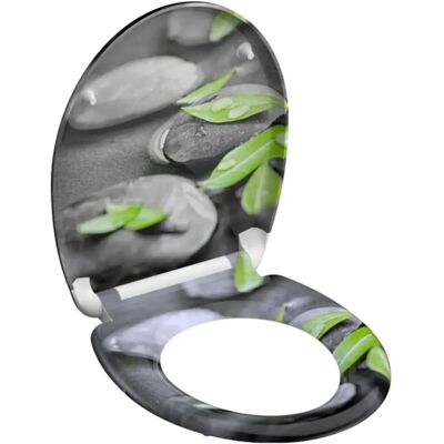 Schütte - Robuster Duroplast WC-Sitz mit Soft-Close - Weiß/Grün/Multicolor - WC-Sitz Schütte - Robuster Duroplast WC-Sitz mit Soft-Close - Weiß/Grün/Multicolor - WC-Sitz