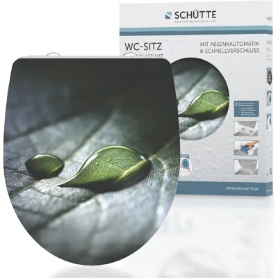 Siège de toilette Raindrop - Fermeture douce, Libération rapide, Duroplast durable - Publicité Siège de toilette Raindrop - Fermeture douce, Libération rapide, Duroplast durable - Publicité