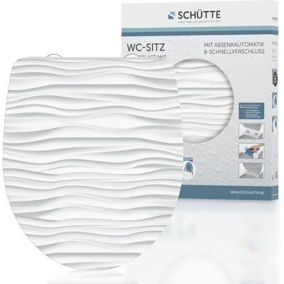Schütte White Wave WC-Sitz - Softclose, Schnellverschluss, Hochglanz Schütte White Wave WC-Sitz - Softclose, Schnellverschluss, Hochglanz