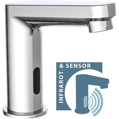 Grifo Sensor SCHÜTTE VITAL - Latón, Plateado, 5x15x14cm - Baño Grifo Sensor SCHÜTTE VITAL - Latón, Plateado, 5x15x14cm - Baño