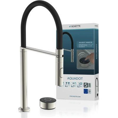 Rubinetto Cucina Digitale SCHÜTTE AQUADOT - Acciaio Inox e Nero - 48cm Alto Rubinetto Cucina Digitale SCHÜTTE AQUADOT - Acciaio Inox e Nero - 48cm Alto