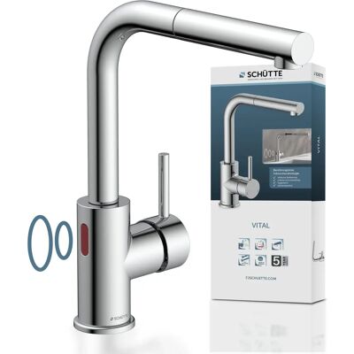 SCHÜTTE VITAL Infrarot-Küchenarmatur - Für Doppelspülen geeignet SCHÜTTE VITAL Infrarot-Küchenarmatur - Für Doppelspülen geeignet