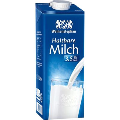Weihenstephan Milch 3,5 % 12 x 1,0 l - Milch Weihenstephan Milch 3,5 % 12 x 1,0 l - Milch